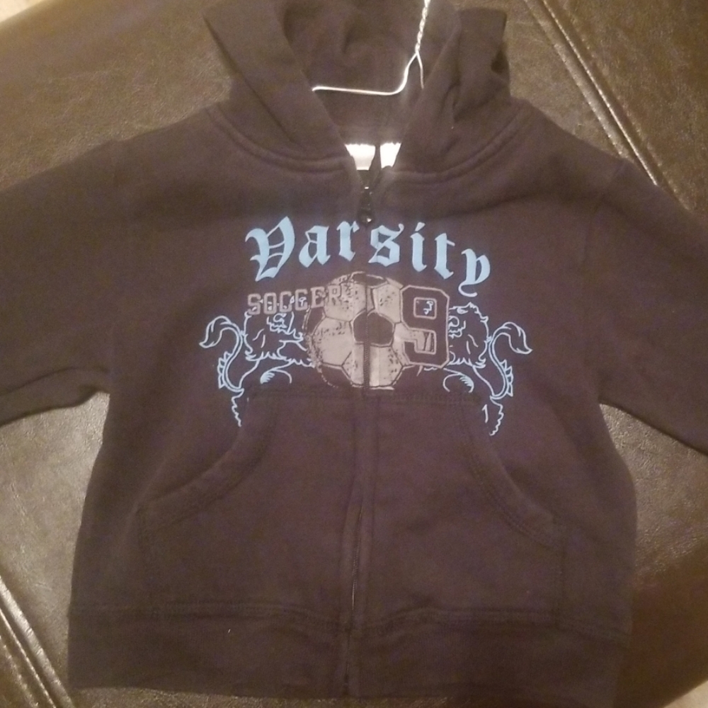 Black soccer hoodie